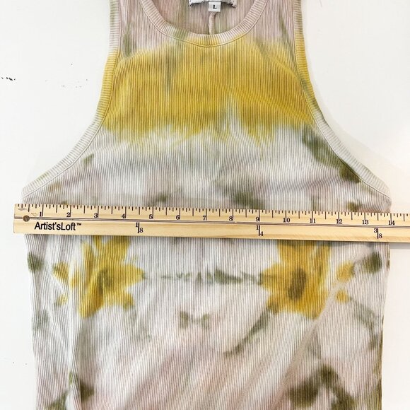 Young Fabulous & Broke Robbie Tie-Dye Tank Dress Ribbed Midi - Size Large - Picture 5 of 6